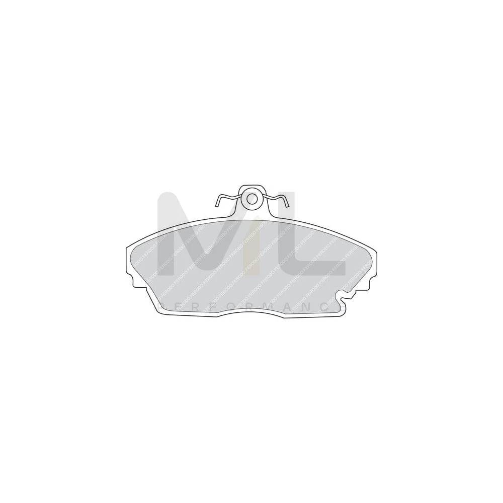 Ferodo Premier FDB991 Brake Pad Set Not Prepared for Wear Indicator, W